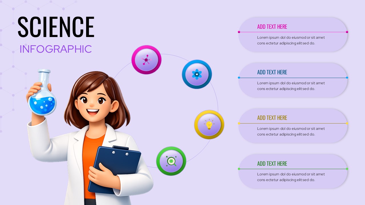 Science Infographic Slide PPT Template