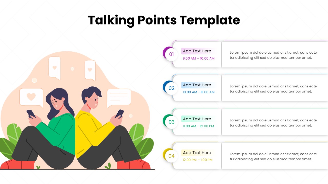 Talking Points PowerPoint Template