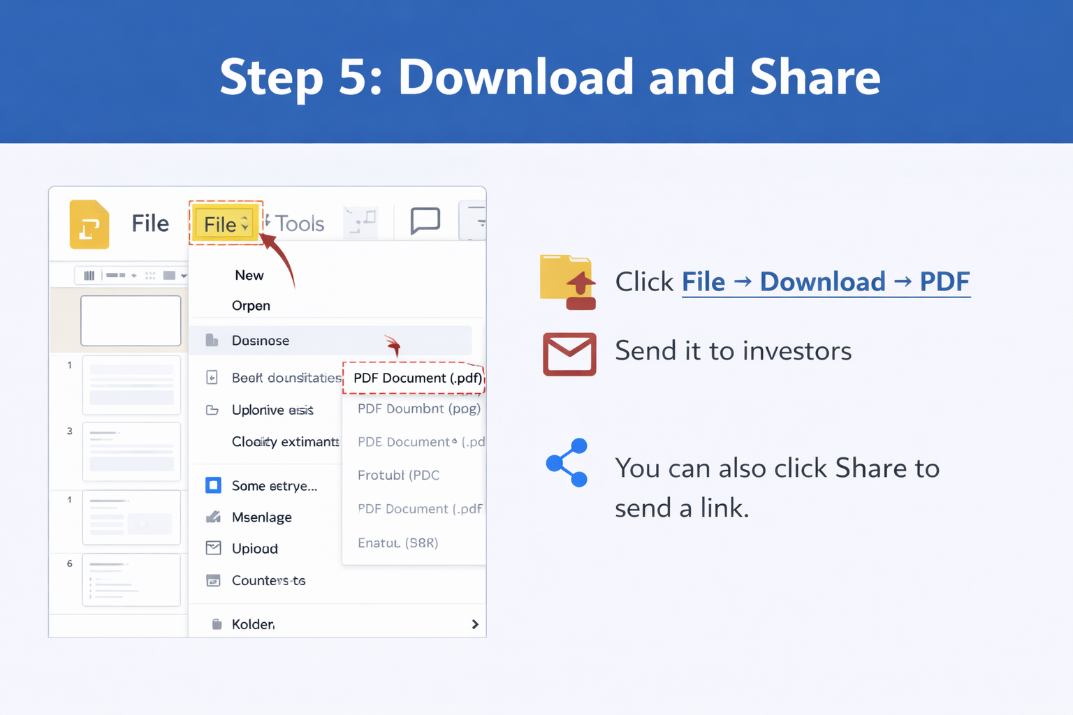 To Create a Pitch Deck in Google Slides Step 5