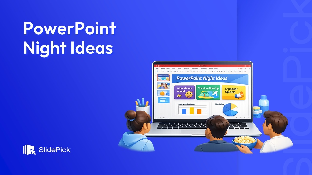 87+ Fun PowerPoint Night Ideas - Blog Cover Image By SlidePick