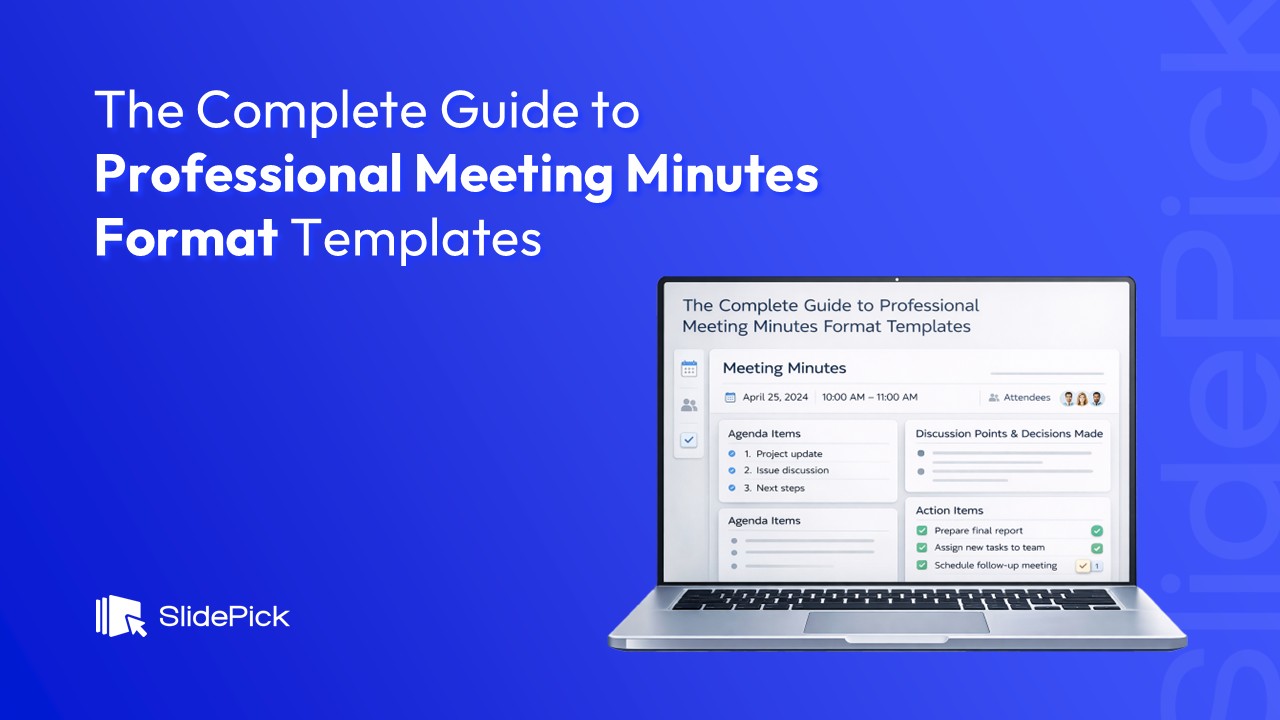 Cover image for an article on meeting minutes format templates