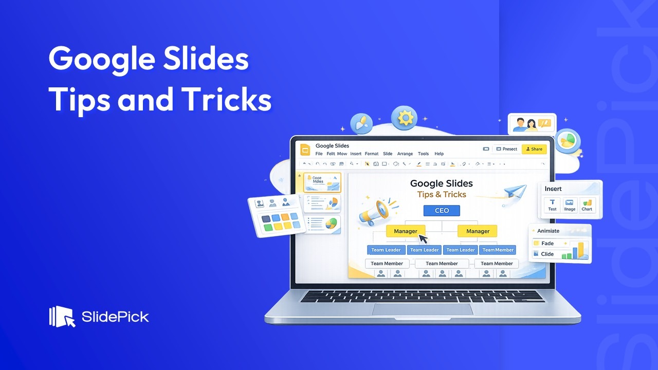 Google Slide Tricks & Tips Blog - Cover Image by SlidePick