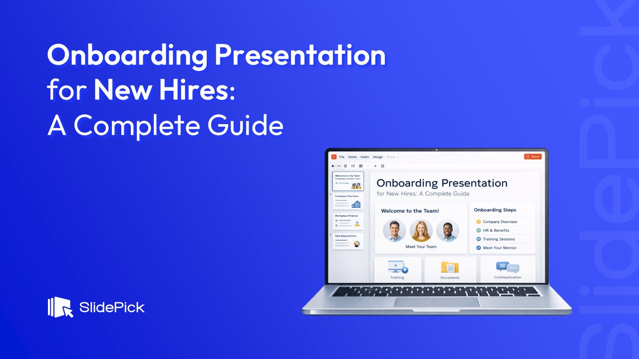 Cover image for an article on Onboarding presentations for new hires
