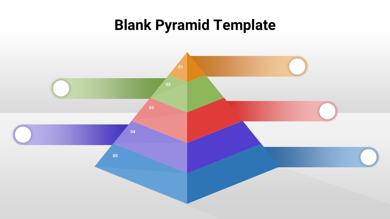 Free Blank Pyramid Template transforms complex hierarchies into clear visual stories with 5 colorful levels