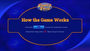 Game mechanics and rules explanation with Family Feud PowerPoint Template