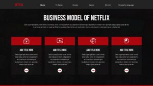Netflix original content showcase with Free Netflix Presentation Template