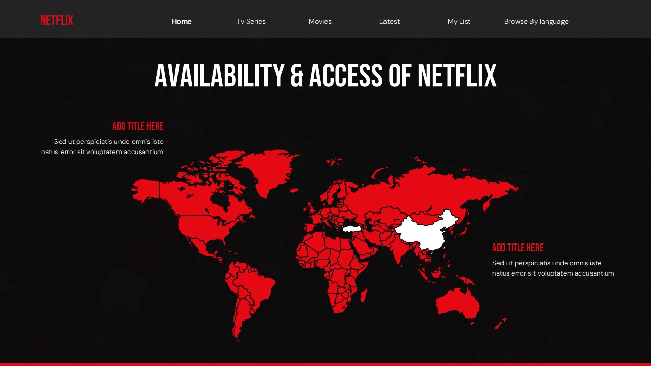 Professional presentation conclusion with Free Netflix Presentation Template