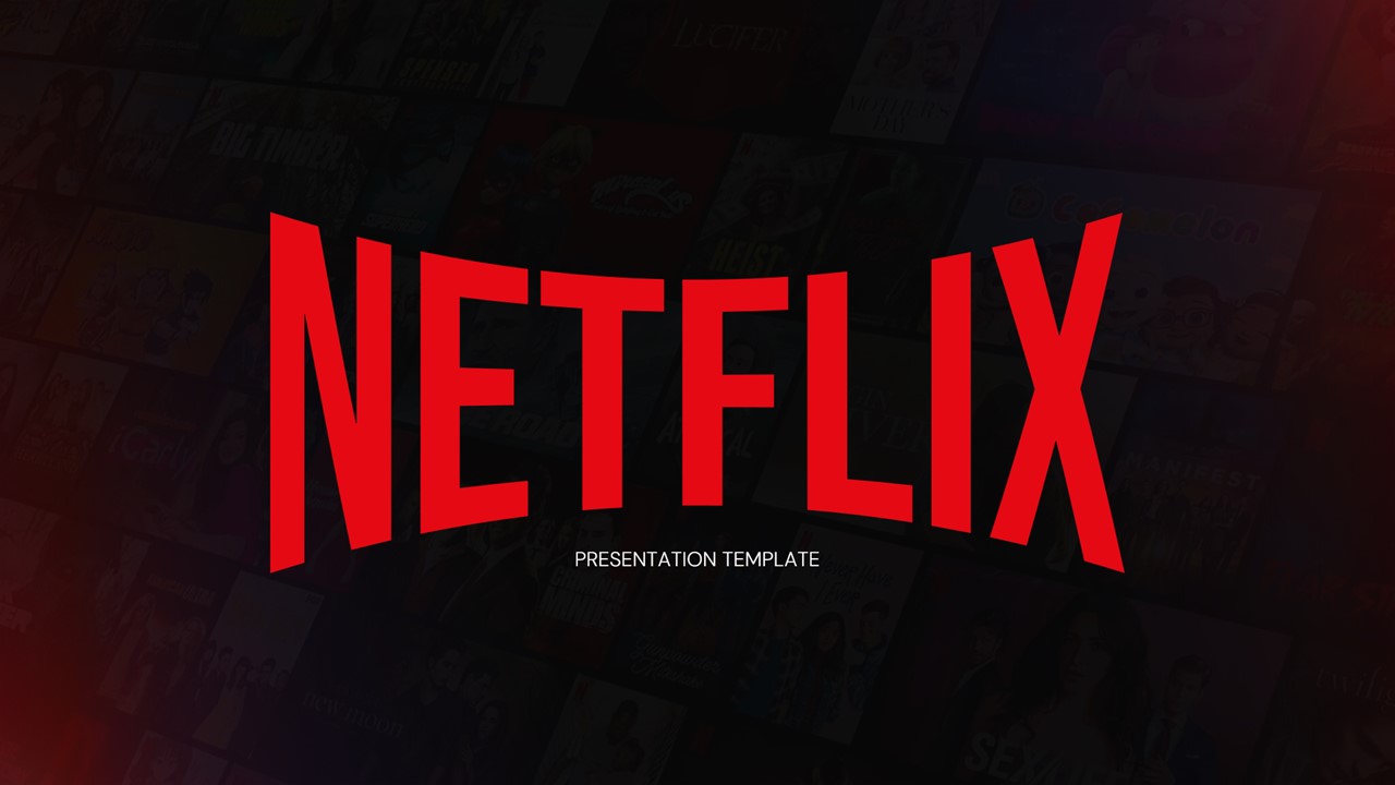 Netflix business analysis overview with Free Netflix Presentation Template