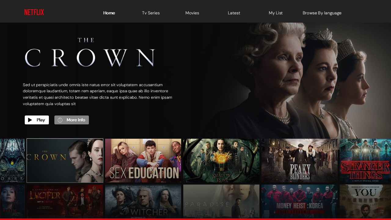 Netflix technology innovation analysis with Free Netflix Presentation Template