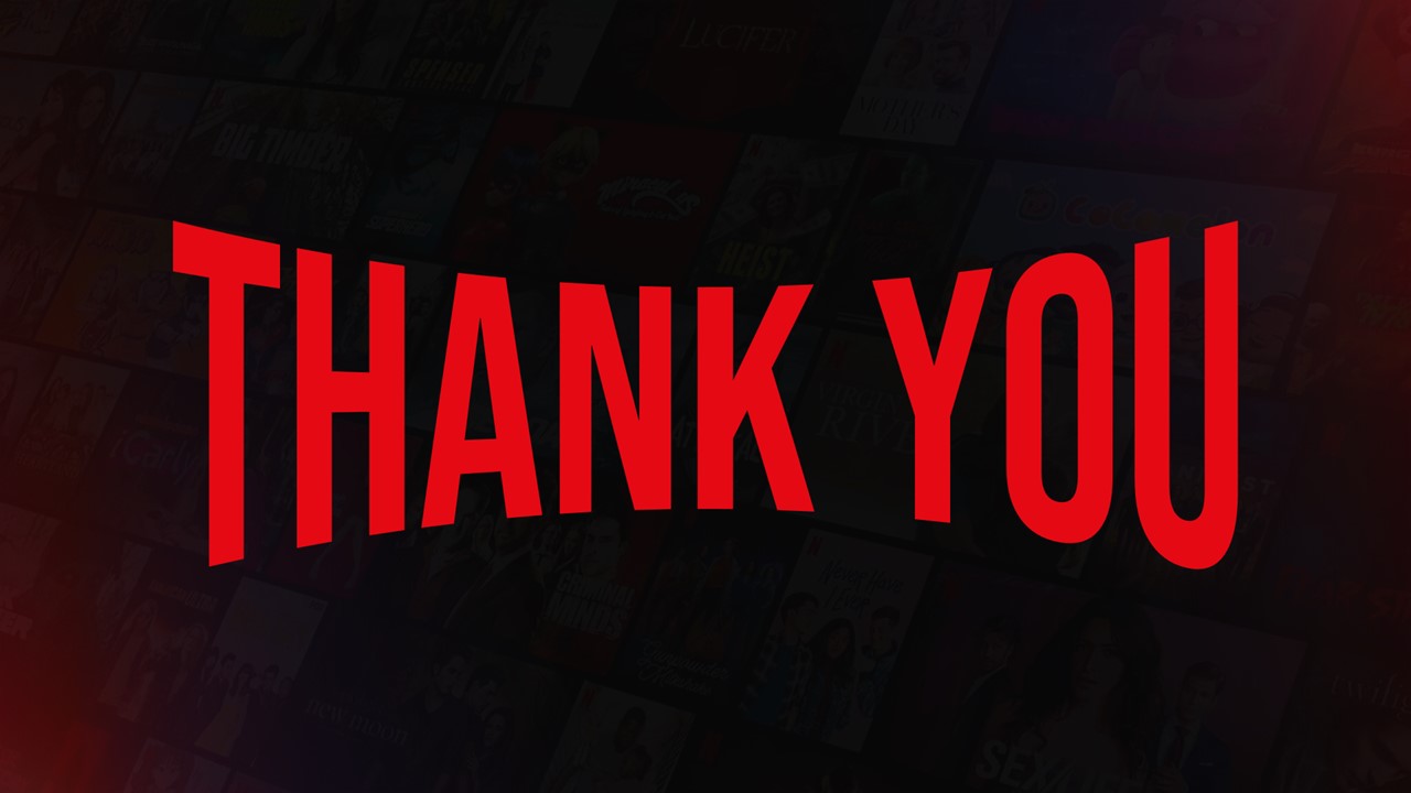 Netflix Presentation - Netflix Presentation Thank You Template