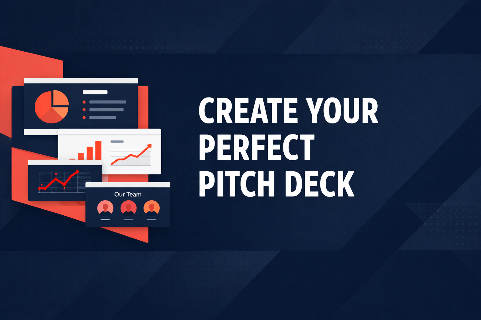 Pitch deck template download banner for startup founders building an investor-ready pitch deck structure